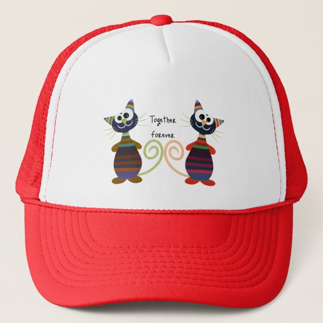 Casquette Chats amusants (Devant)