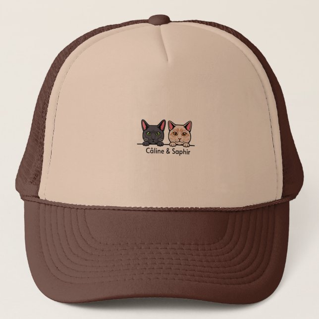 Casquette Chats en famille (Devant)