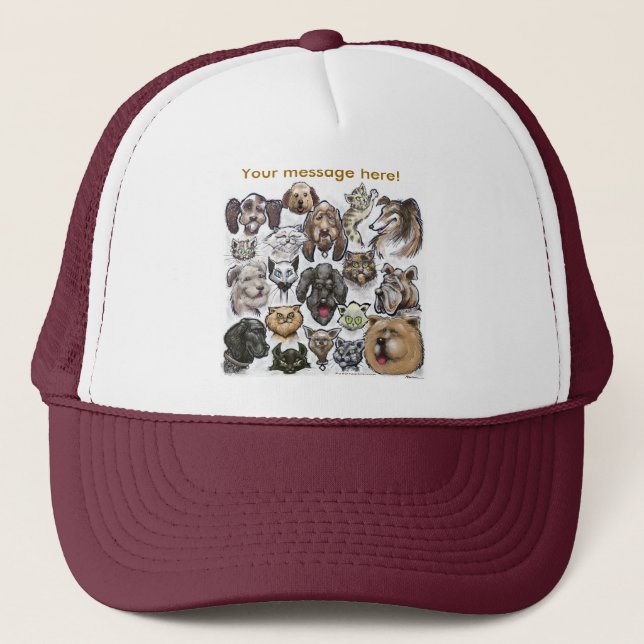 Casquette Chats et chiens (Devant)