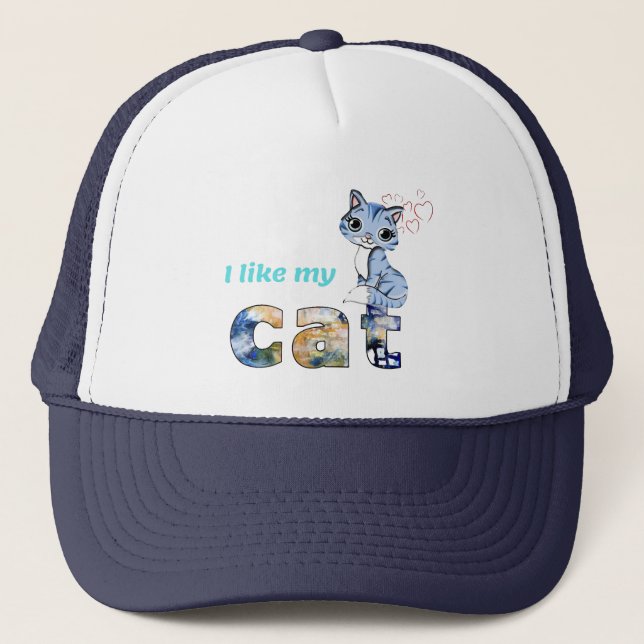 Casquette "Chats Meilleure Compagnie Que Hommes" Art Design (Devant)