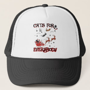 Casquette Chats pour tous Père Noël Drôle Amoureux des chats