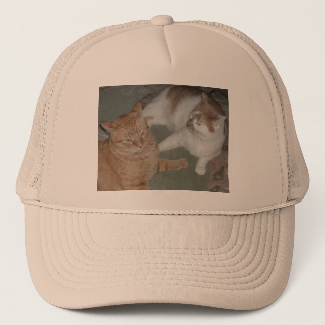 Casquette Chats Tabby Orange (Devant)