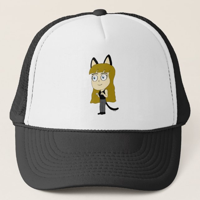 Casquette chatte chibi (Devant)