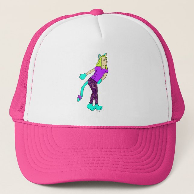 Casquette chatte fille   (Devant)