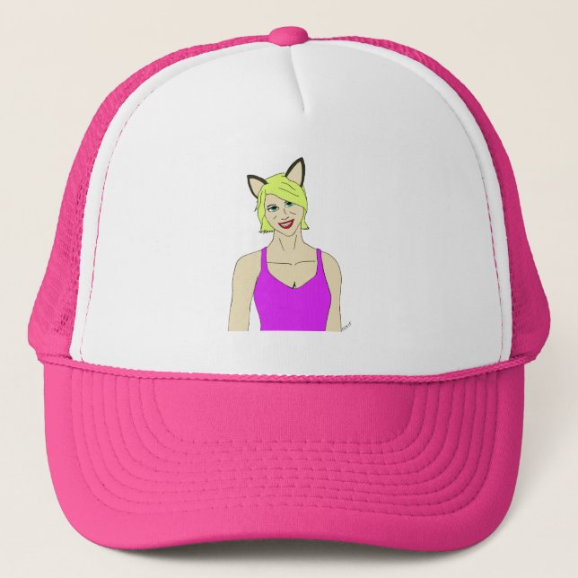 Casquette chatte fille (Devant)