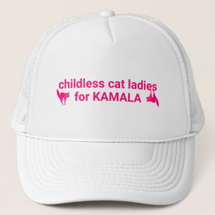 Casquette Chattes sans enfants pour Kamala drôles chats rose