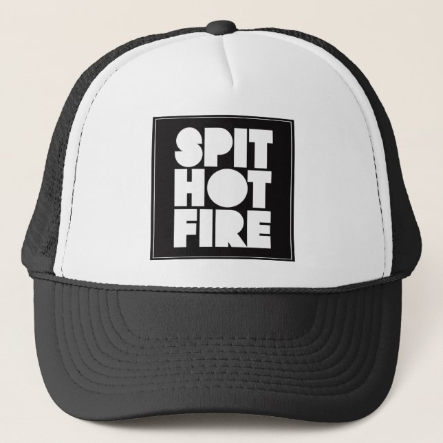 Casquette chaud du feu de broche (Devant)