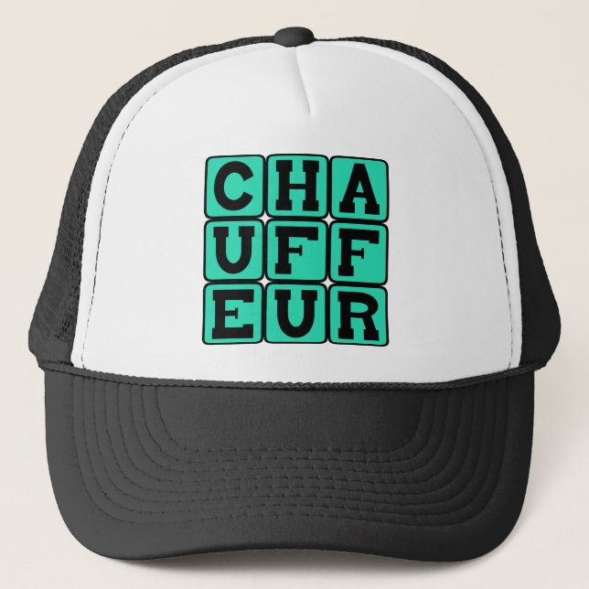 Casquette Chauffeur, Conducteur de Limousine (Devant)
