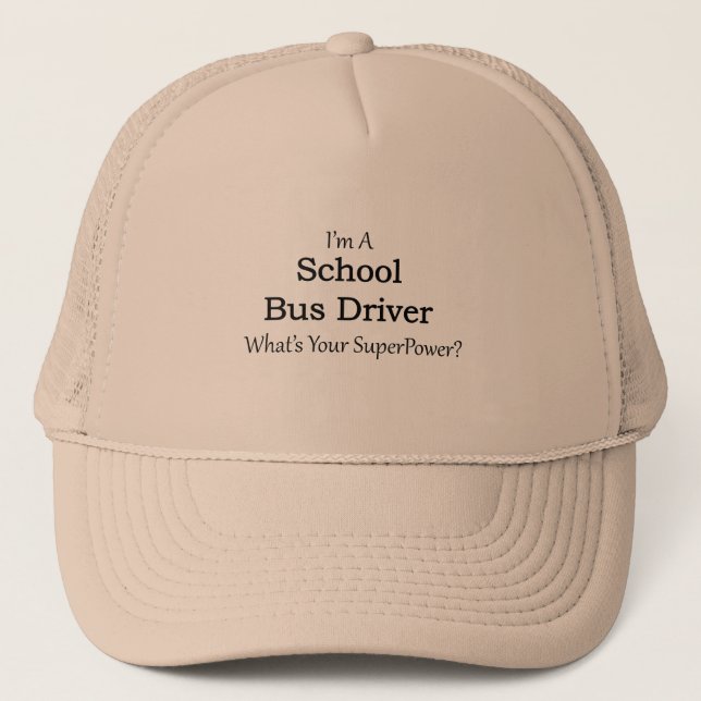 Casquette Chauffeur d'autobus scolaire (Devant)