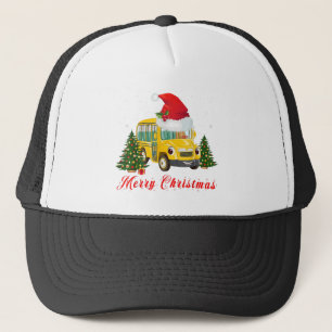 Casquette Chauffeur de bus scolaire santa hat joyeux noël
