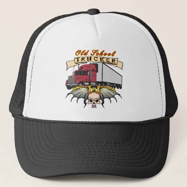 Casquette Chauffeur de camion de la vieille école (Devant)