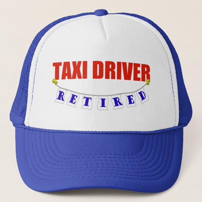 CASQUETTE CHAUFFEUR DE TAXI RETRAITÉ (Devant)