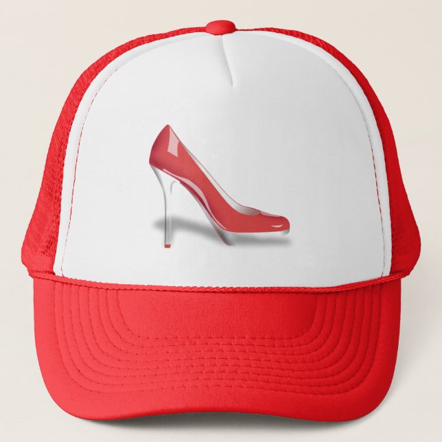 CASQUETTE CHAUSSURE HAUT NIVEAU ROUGE ÉLÉGANT (Devant)