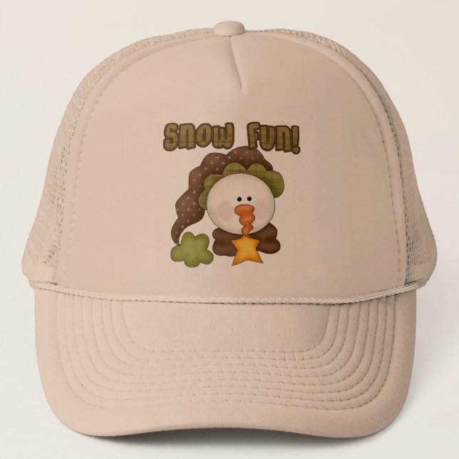 Casquette Chaussures et cadeaux One Fun de neige (Devant)