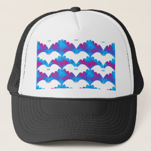 Casquette Chauve-souris et vaches Bleu rose