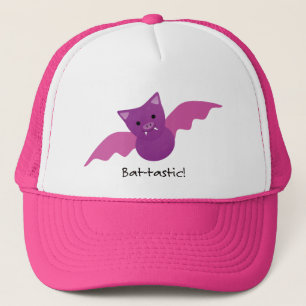 Casquette Chauve-souris rose et drôle