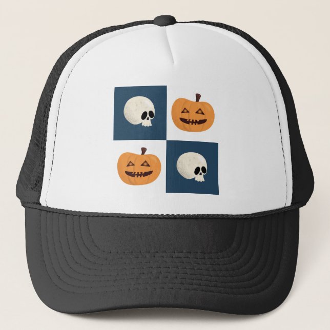 Casquette Checks de Skulls et Pumkins (Devant)