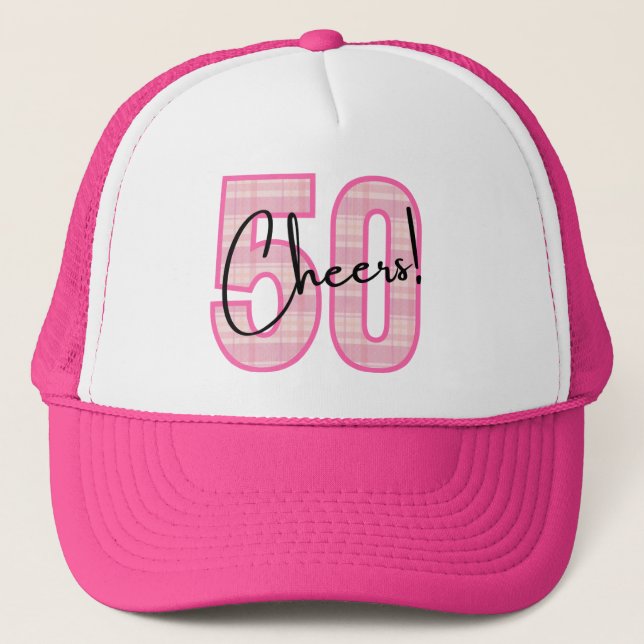 Casquette Cheers to 50 trucker hat (Devant)