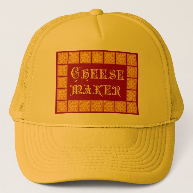 Casquette Cheese Maker Cuisine Vintage Art (Devant)