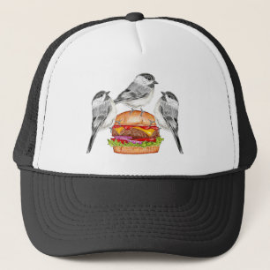 Casquette Cheeseburger Bird Trio Tahoe Mountain Chickadees