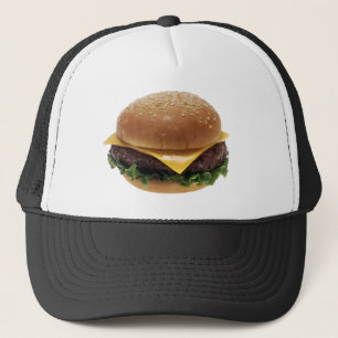 Casquette Cheeseburger de nourriture de déjeuner de sandwic