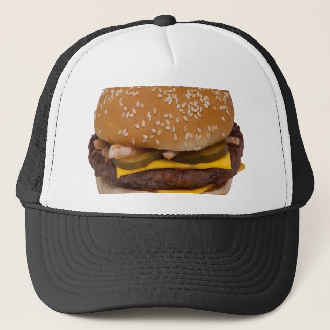 Casquette Cheeseburger Sur Le Sesame Seed Bun (Devant)