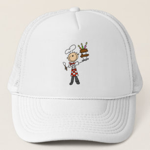 Casquette Chef avec chapeaux de gâteau d'anniversaire