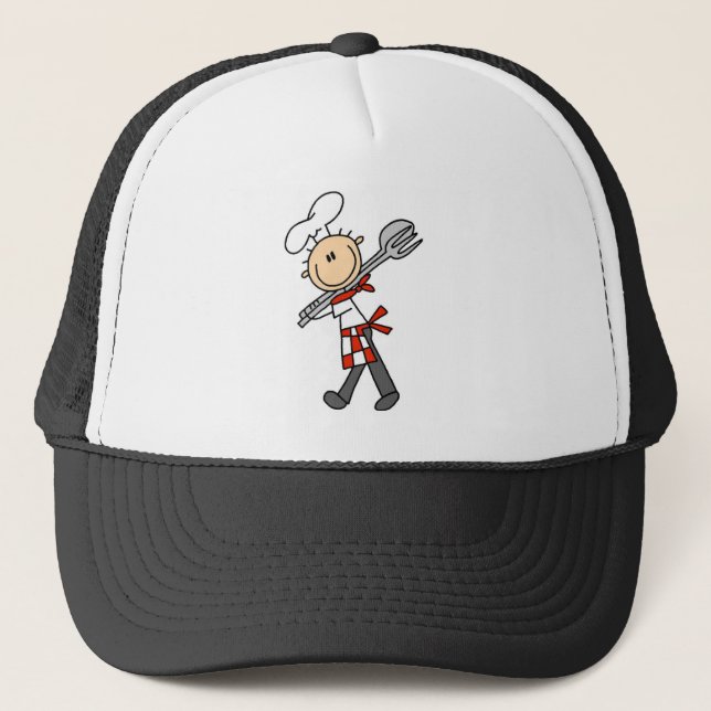 Casquette Chef avec pince à salade (Devant)