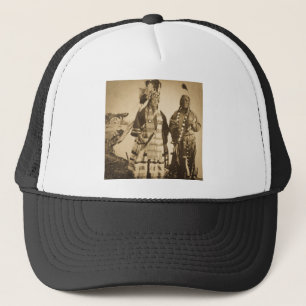 Casquette Chef et Vintage guerrier des Indiens Blackfoot