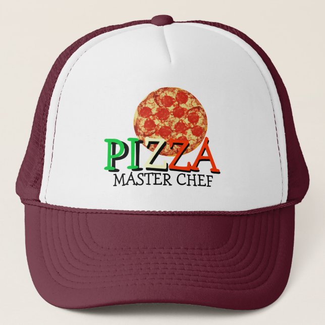 Casquette Chef principal de pizza (Devant)