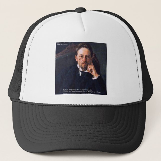 Casquette Chekhov "Love Normal State" Citation Cadeaux Tee - (Devant)