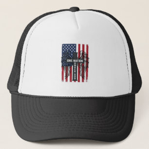 Casquette Chemise à ailes patriotiques sous Dieu d'une natio