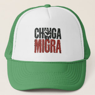 Casquette Chemise anti-ICE Chinga La Migra -Résistance Vinta