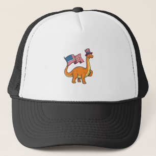 Casquette Chemise avec gravure vintage du drapeau de dinosau