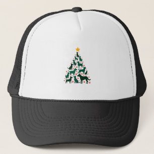 Casquette Chemise d'arbre de Noël de chien - Noël de chien (