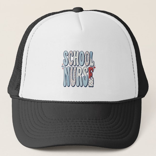 Casquette Chemise de conception de typographie florale vinta (Devant)
