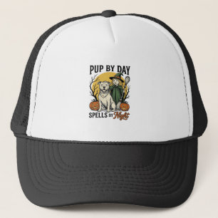 Casquette Chemise de sorcière de chien d'Halloween Gravure v