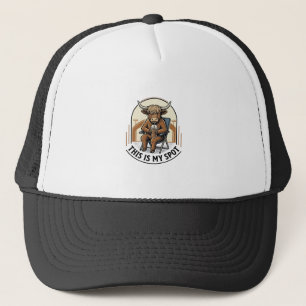 Casquette Chemise de vache de baseball avec mascotte de café