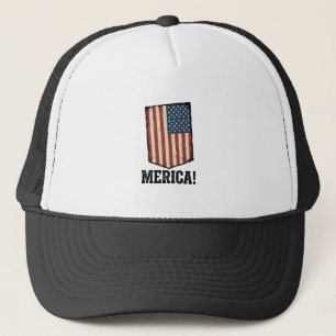 Casquette Chemise graphique patriotique Vintage Merica Flag_