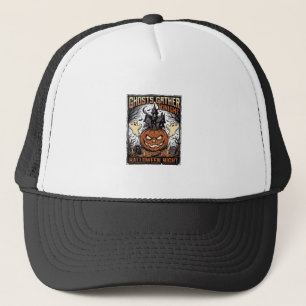 Casquette Chemise Halloween ensorcelée Art de fantôme de cit