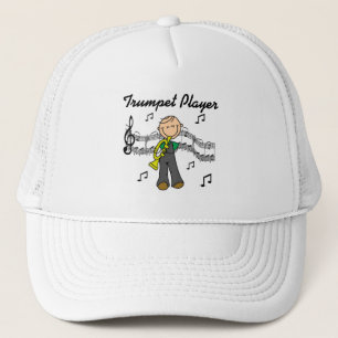 Casquette Chemise homme à figure bâton jouant de la trompett