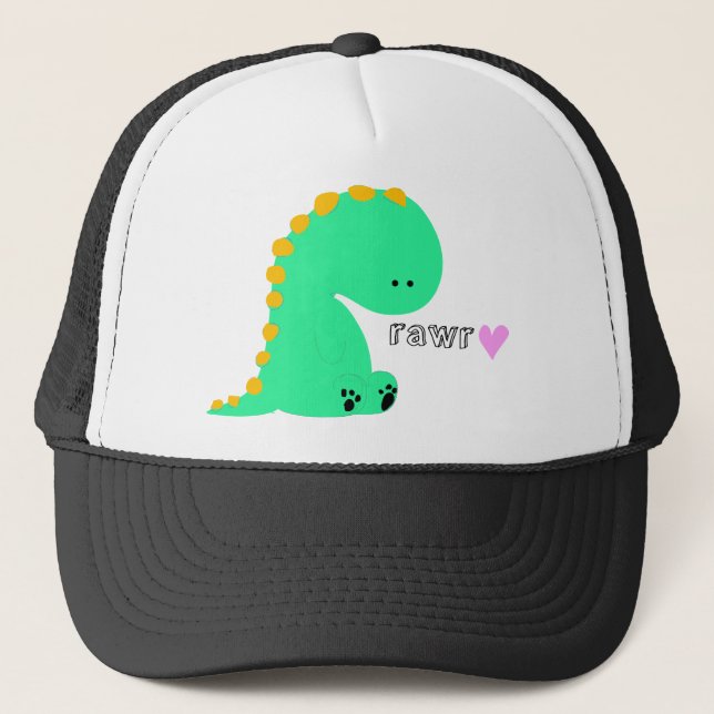 Casquette Chemise mignonne de dinosaure de RAWR (Devant)