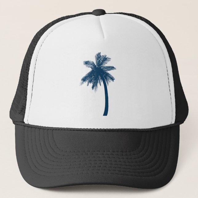 Casquette Chemise Palm Tree - Style Rétro Plage tropicale (Devant)