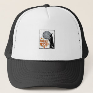 Casquette Chemise sorcière vintage silhouette de lune Hallow