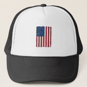 Casquette Chemise vectorielle du drapeau américain en détres