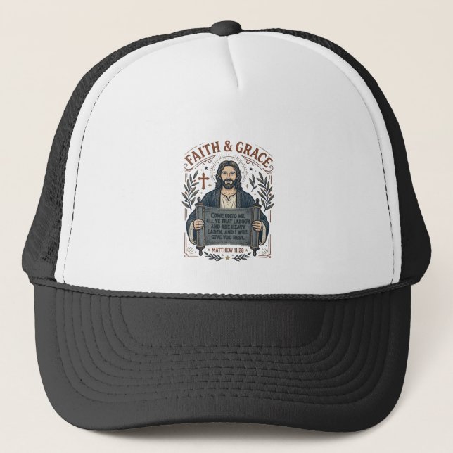 Casquette Chemise vintage graphique chrétienne Jésus point d (Devant)