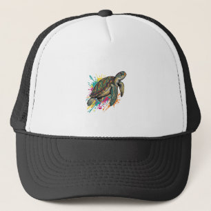 Casquette Chemise Vintage Gravure Tortue de mer Couleur Spla