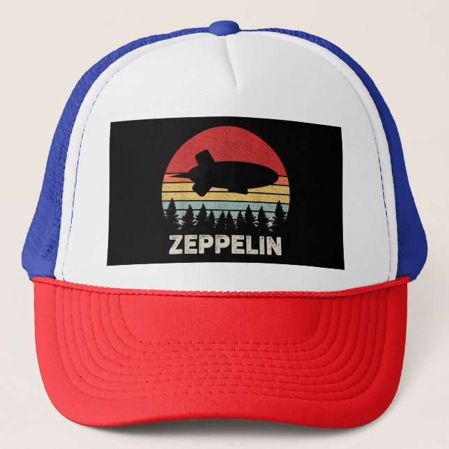 Casquette Chemise Zeppelin Rétro Vintage Dirigeable Aéronef (Devant)