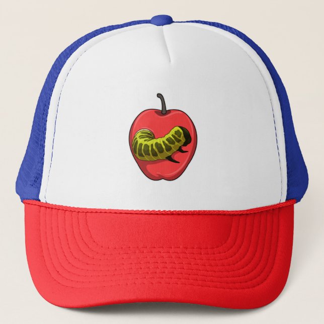 Casquette Chenille avec pomme (Devant)