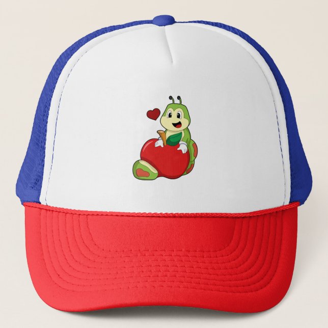 Casquette Chenille avec pomme (Devant)